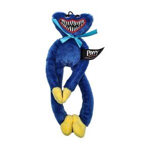 Huggy Wuggy Plush Toy 11" By Poppy Playtime Blue & Yellow Soft Furry Stuffy